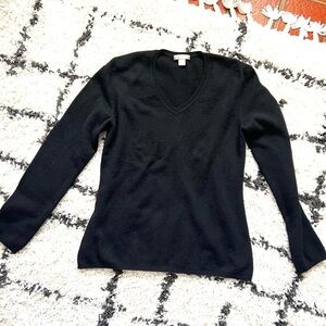 Chapter Club Womens Cashmere V Neck Sweater lounge Wear Size Medium